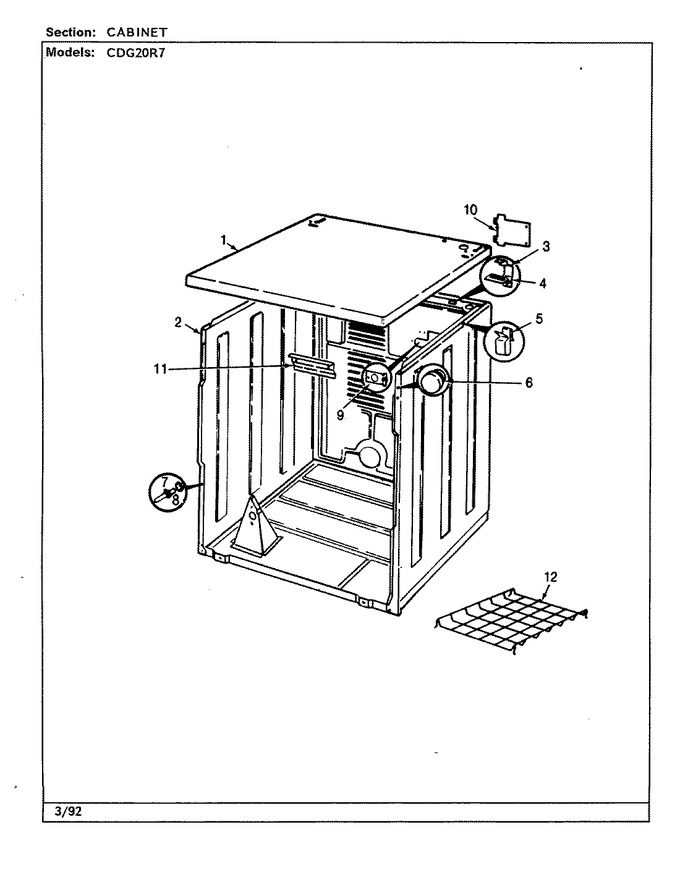 Diagram for CDG20R7W