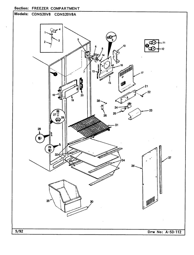Diagram for CDNS20V8A (BOM: CR08A)