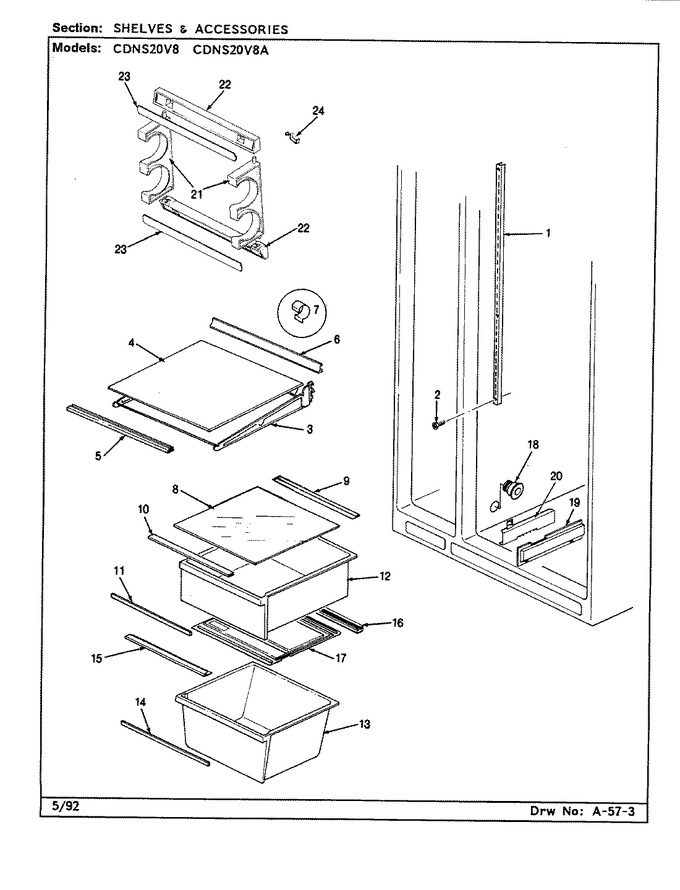 Diagram for CDNS20V8A (BOM: CR08A)