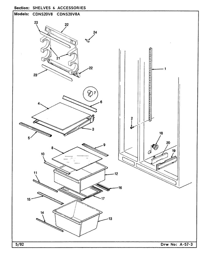 Diagram for CDNS20V8A (BOM: CR08A)