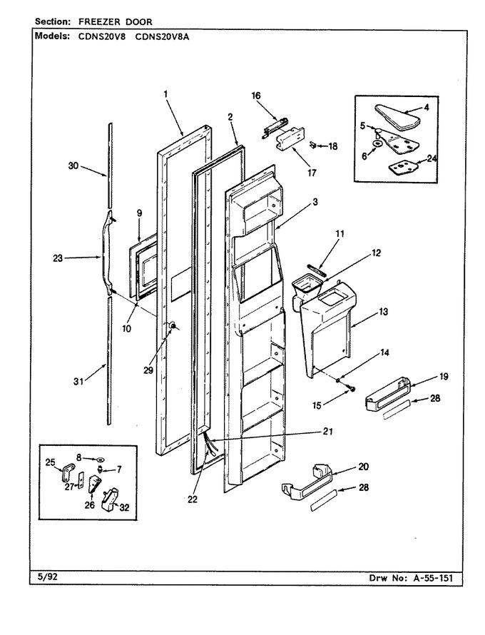 Diagram for CDNS20V8A (BOM: CR08A)