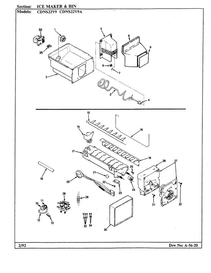 Diagram for CDNS22V9A (BOM: CR36A)