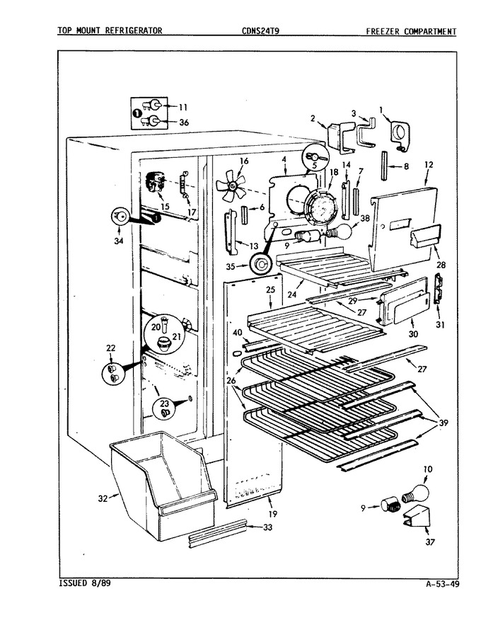 Diagram for CDNS24T9A (BOM: 8L08A)