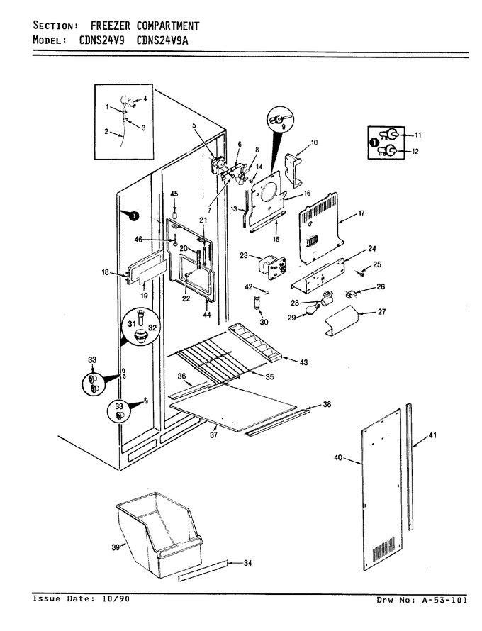 Diagram for CDNS24V9 (BOM: AR85A)