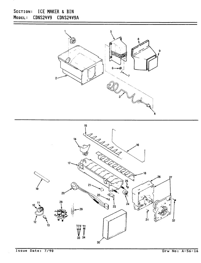Diagram for CDNS24V9 (BOM: BR86A)