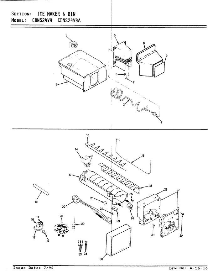 Diagram for CDNS24V9 (BOM: BR85C)