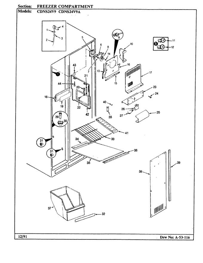 Diagram for CDNS24V9A (BOM: BR86F)