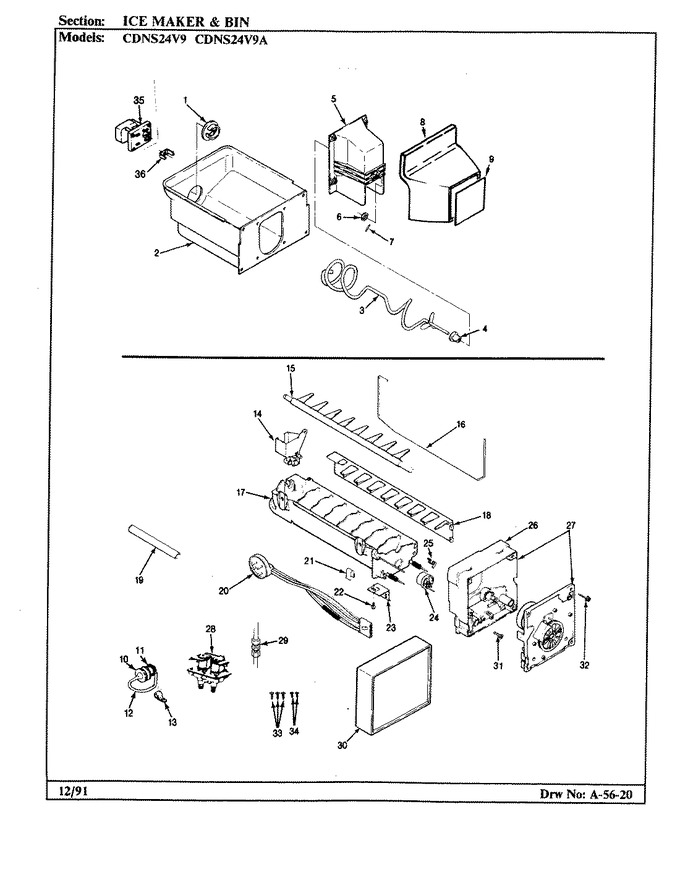 Diagram for CDNS24V9 (BOM: BR85F)