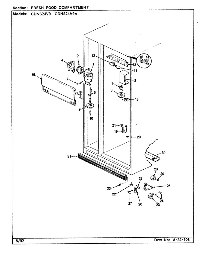 Diagram for CDNS24V9A (BOM: CR86A)