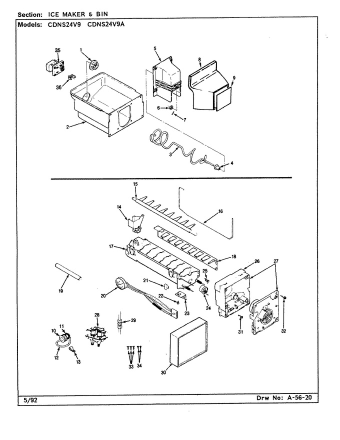 Diagram for CDNS24V9A (BOM: CR86A)