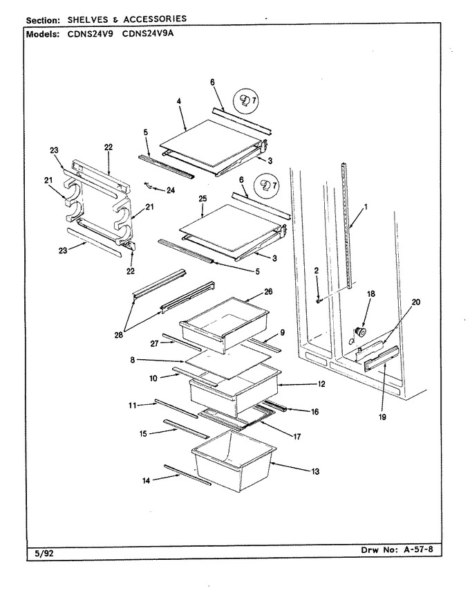 Diagram for CDNS24V9A (BOM: CR86A)