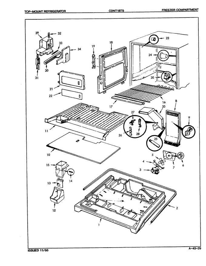 Diagram for CDNT18T9A (BOM: 8B29A)