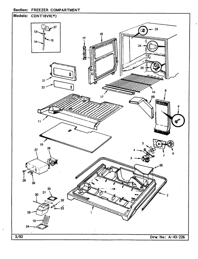 Diagram for CDNT18V9A (BOM: BC48A)