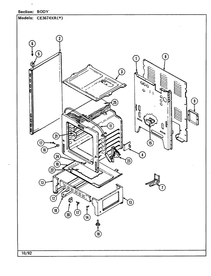 Diagram for CE3674XRW