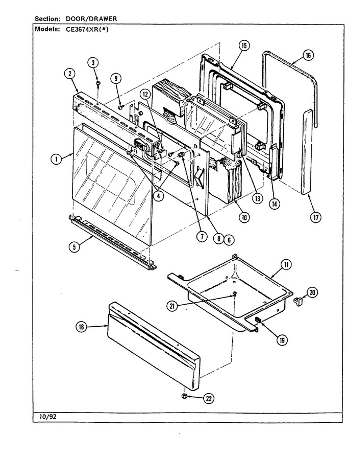 Diagram for CE3674XRW
