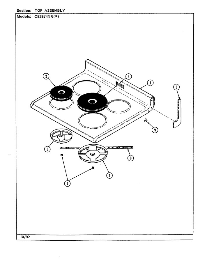 Diagram for CE3674XRW
