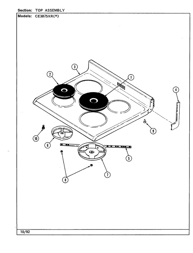 Diagram for CE3875XRW