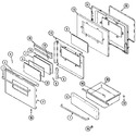Diagram for 03 - Door/drawer (bac)