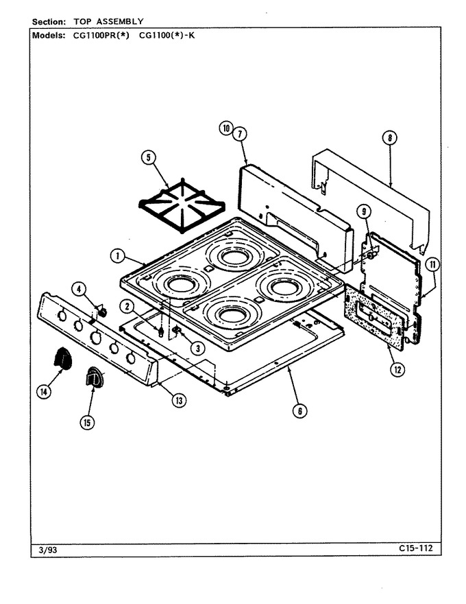 Diagram for CG1100PRA-K