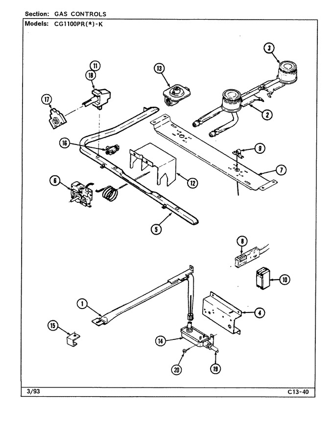 Diagram for CG1100PRW-K