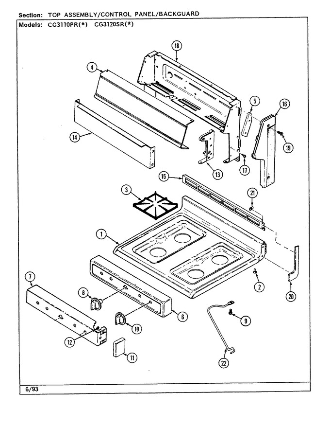 Diagram for CG3110PRA