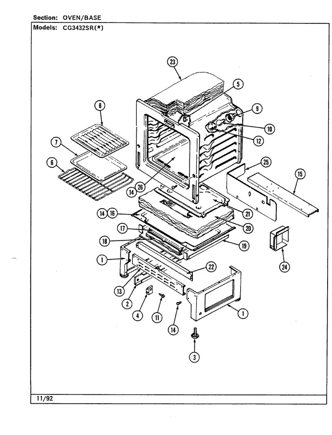 Diagram for CG3432XRW