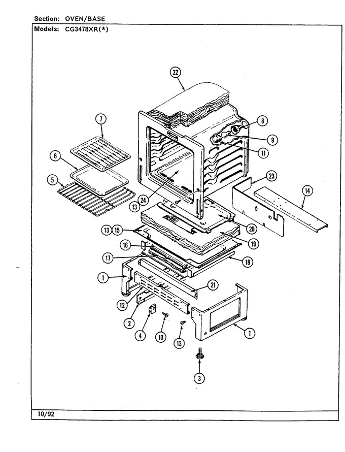 Diagram for CG3478XRW