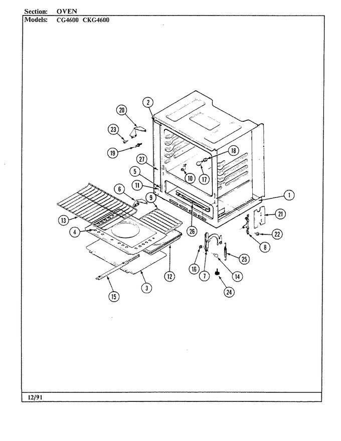 Diagram for CG4612MA539RG