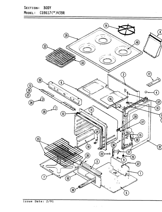 Diagram for CG9617A439R