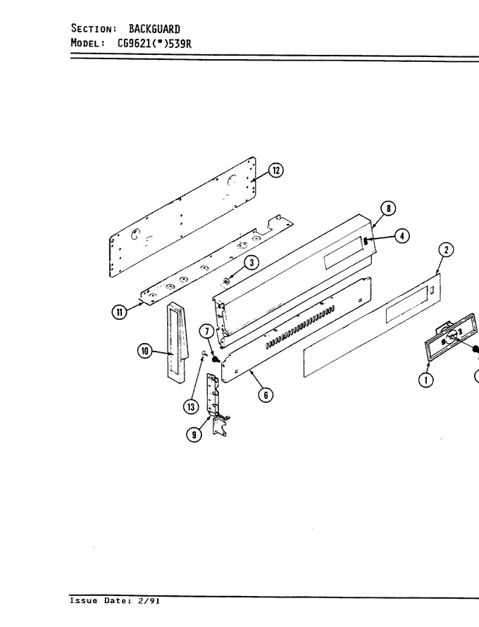 Diagram for CG9621A539R