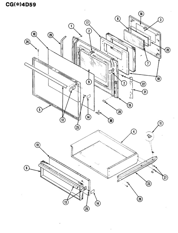 Diagram for CGW4D59EZK
