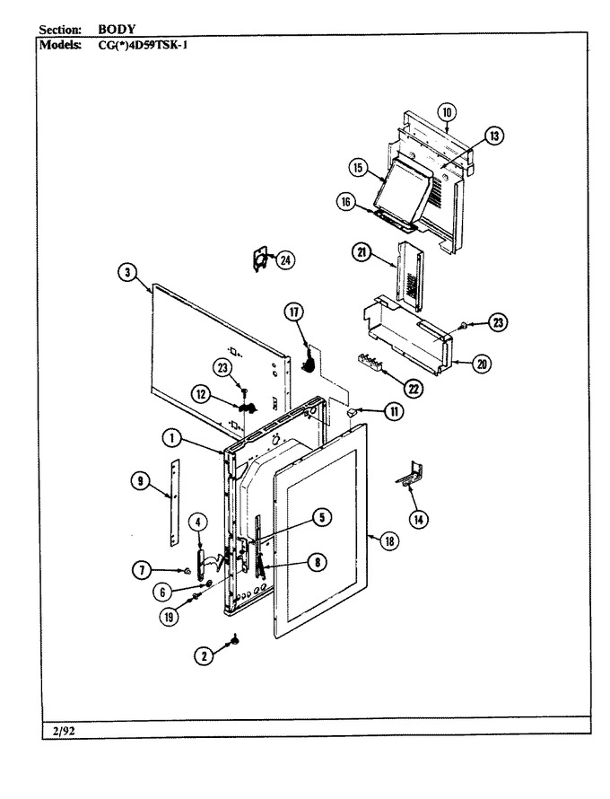 Diagram for CGW4D59TSK-1