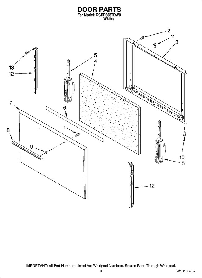 Diagram for CGRP305TDW0