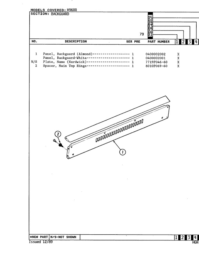 Diagram for CH9616W79R