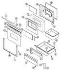 Diagram for 03 - Door/drawer (ser. Pre. 11)