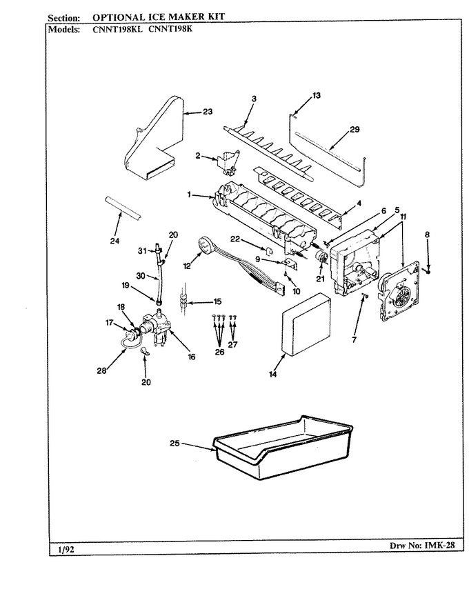 Diagram for CNNT198KL (BOM: BF52A)