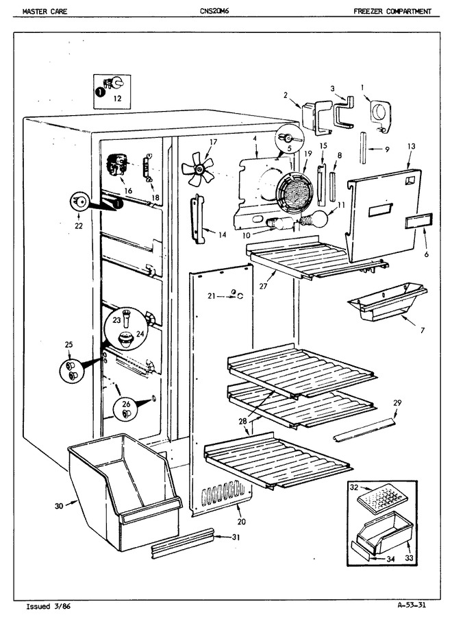 Diagram for CNS20M6A (BOM: 5M62B)