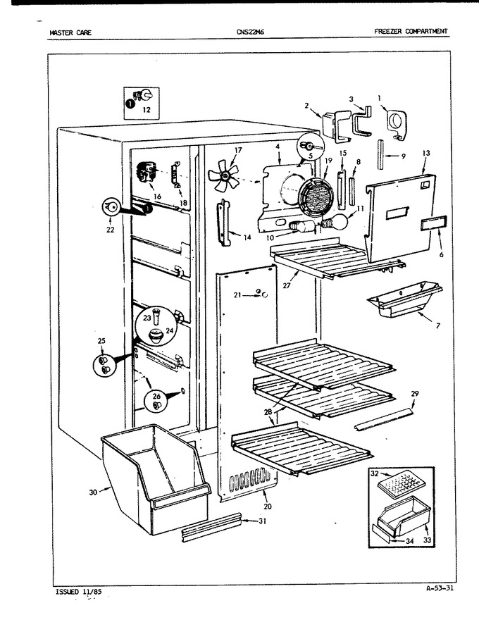 Diagram for CNS22M6H (BOM: 5M63B)