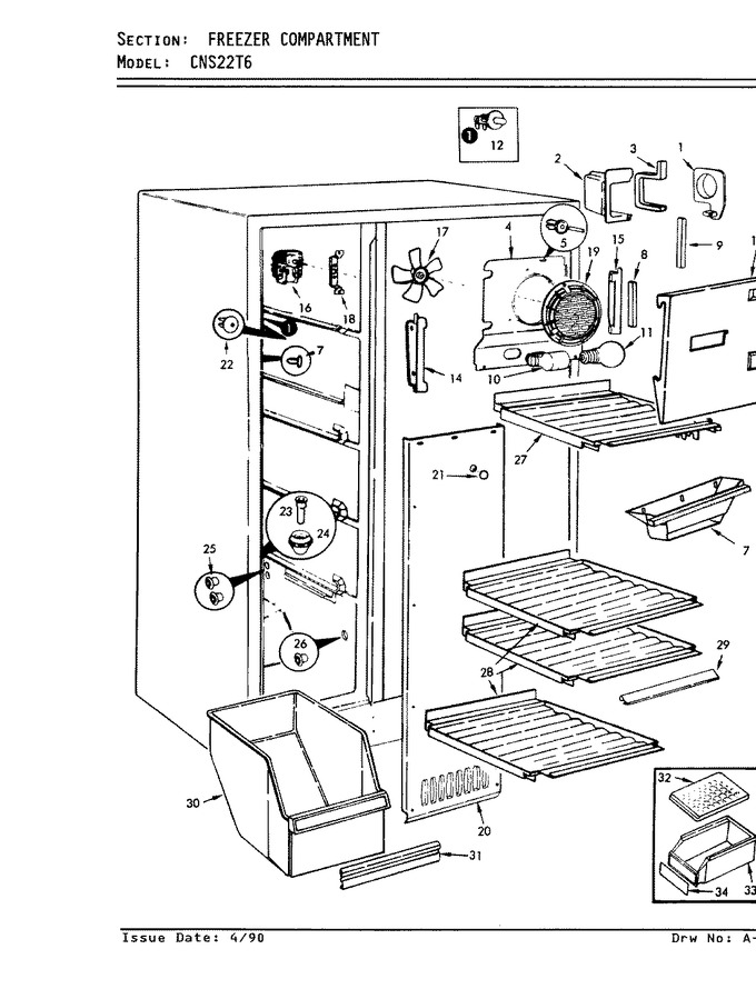 Diagram for CNS22T6 (BOM: 8L06A)