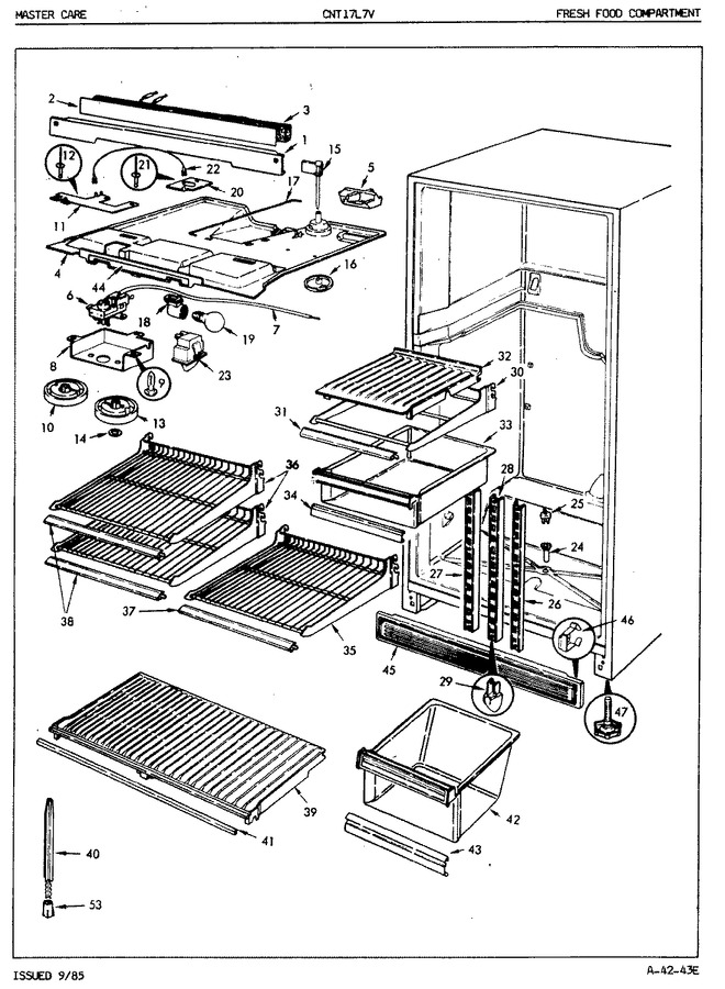 Diagram for CNT17L7A (BOM: 5A42A)