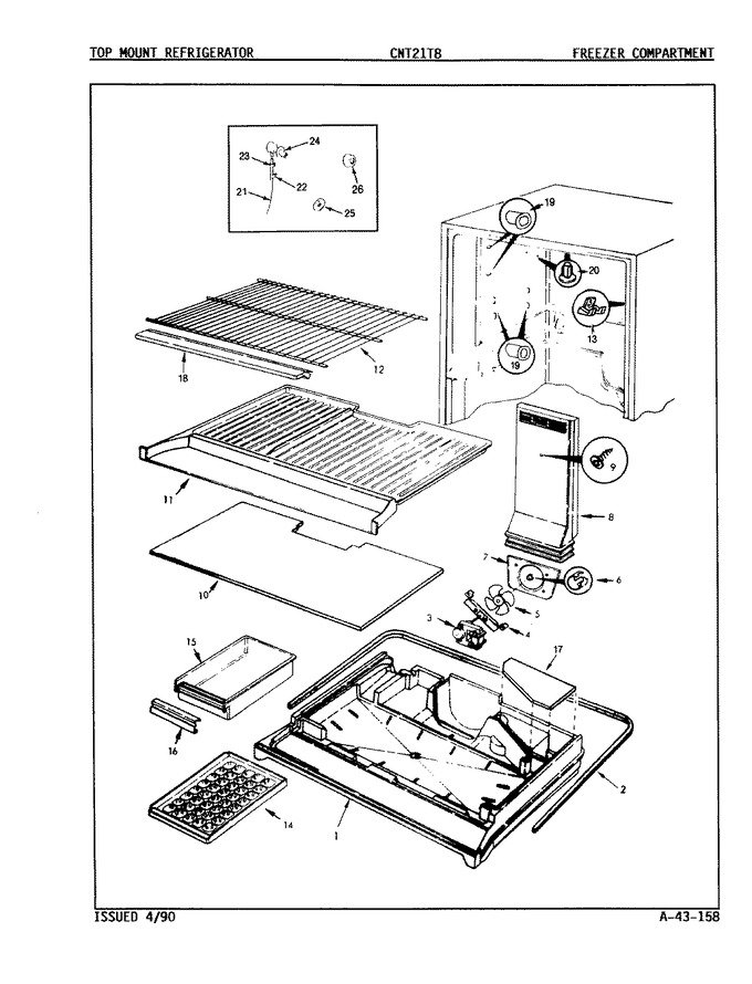 Diagram for CNT21T8A (BOM: 8A18A)