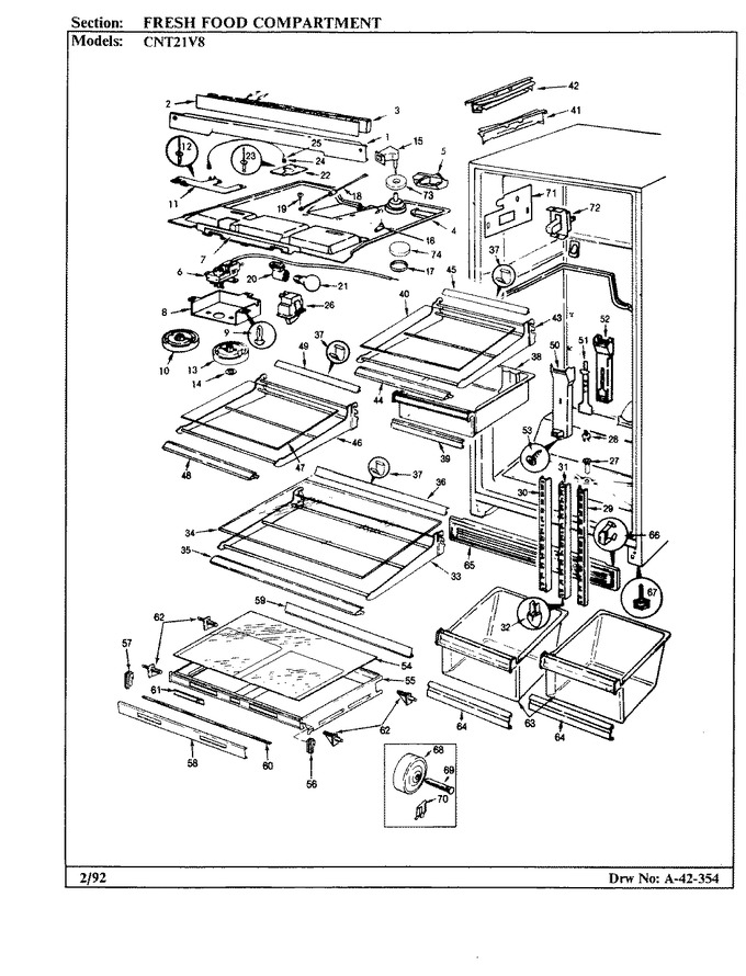 Diagram for CNT21V8A (BOM: AC74B)