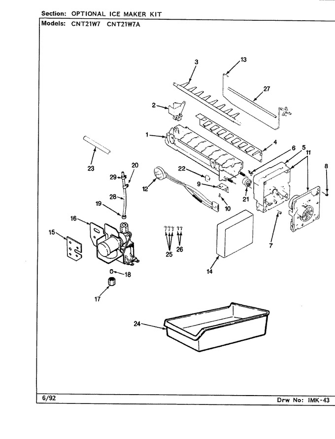 Diagram for CNT21W7A (BOM: CC72A)