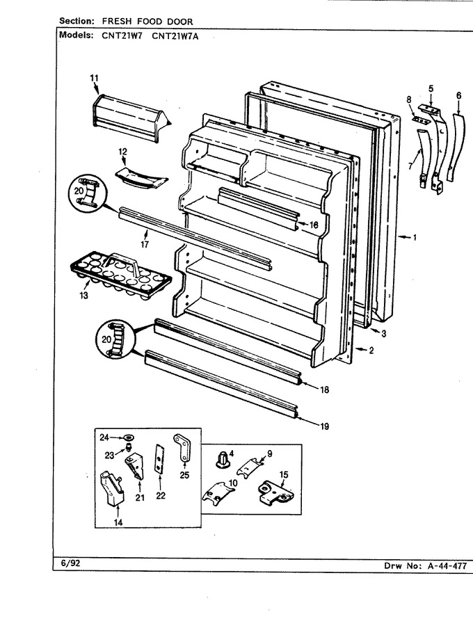 Diagram for CNT21W7A (BOM: CC72A)