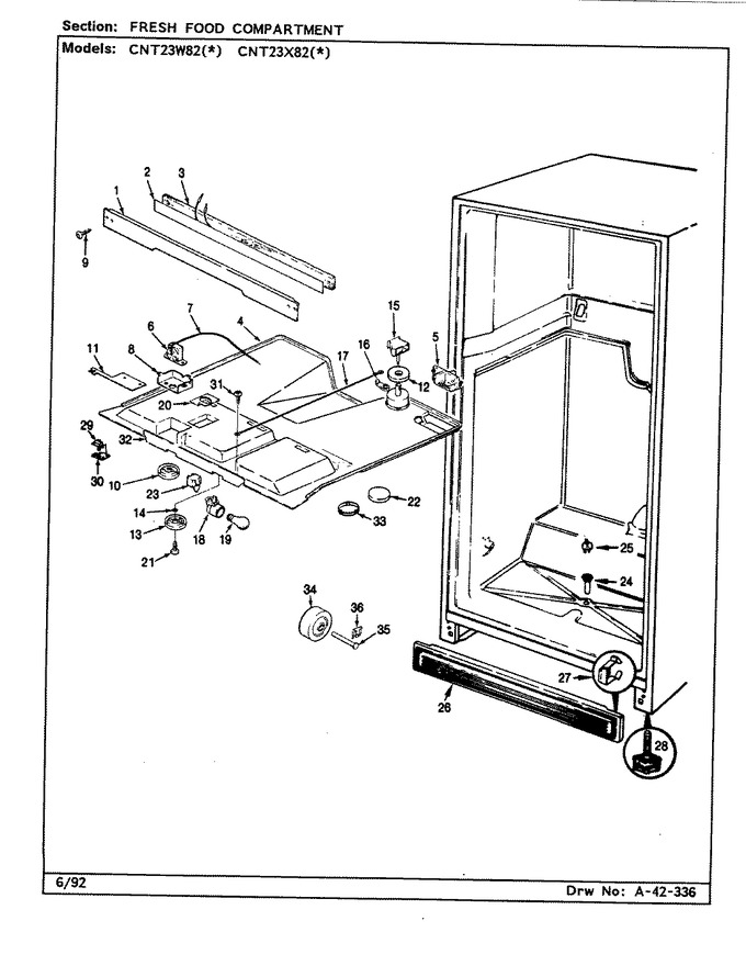 Diagram for CNT23W82 (BOM: BF92A)
