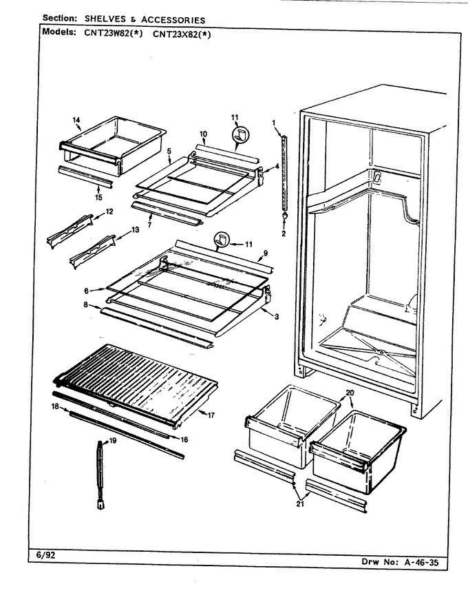 Diagram for CNT23X82 (BOM: CF92A)