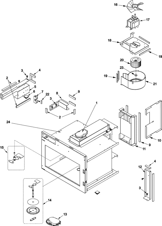 Diagram for HDC21RT (BOM: P1330522M)