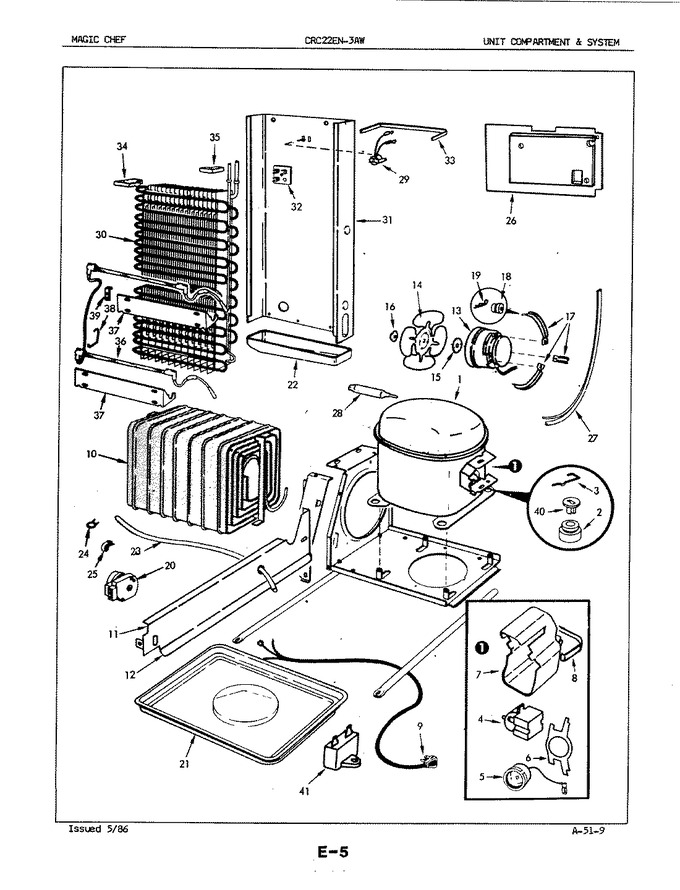 Diagram for CRC22EA-3AW (BOM: 5M79B)