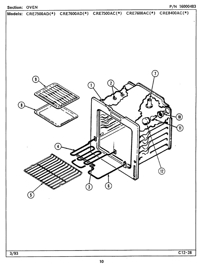 Diagram for CRE7600ADL