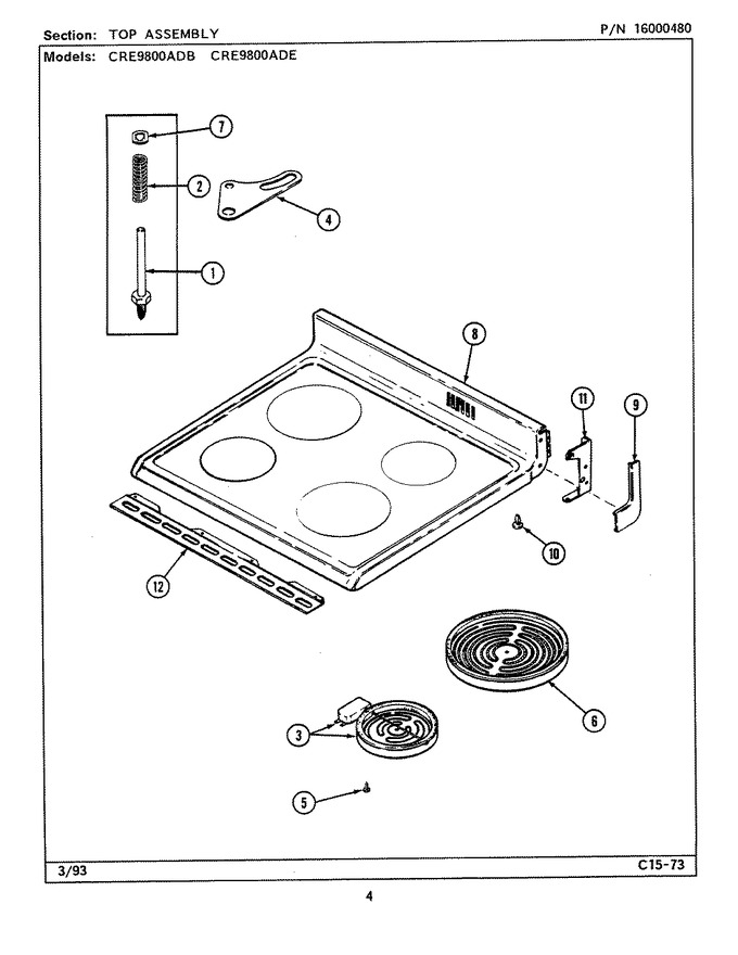 Diagram for CRE9800ADE